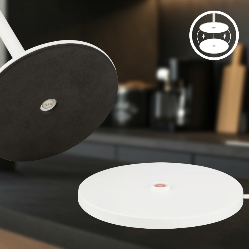 Briloner 7517016 - CILANO LED RGBW dimmbare, wiederaufladbare Outdoor-Tischleuchte, LED/3W/5V, IP44, 2000 mAh, weiß