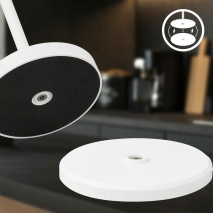 Briloner 7521016 - Dimm- und wiederaufladbare LED-Tischleuchte für den Außenbereich SIGO LED/2,5W/5V IP44 2600 mAh weiß