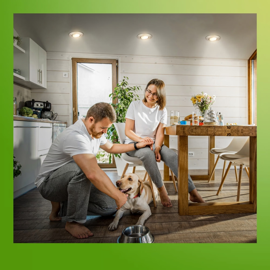 Briloner 7587032 - Set 3x dimmbare LED-Badezimmer-Einbauleuchten KLIRA LED/4,9W/230V 2500/3000/4000K IP23 mattchrom