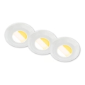 Briloner 7589036 - 3er-Set dimmbare LED-Badezimmer-Einbauleuchten KLIRA LED/4,9W/230V 2500/3000/4000K IP44 weiß
