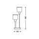 Briloner 7810-022 - Tischlampe TAUPE 2xE14/5,5W/230V