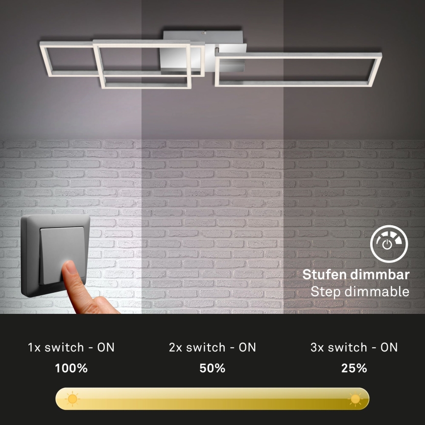 Briloner - Dimmbare LED-Aufbauleuchte FRAME LED/44W/230V