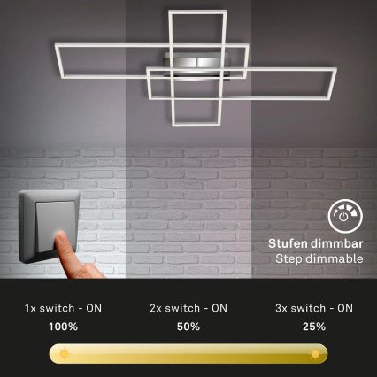 Briloner - Dimmbare LED-Aufbauleuchte FRAME LED/50W/230V