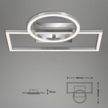 Briloner - Dimmbare LED-Deckenleuchte FRAMES LED/19W/230V