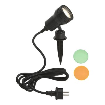 Briloner - LED-Außenleuchte TERRA 1xGU10/3W/230V IP44 schwarz