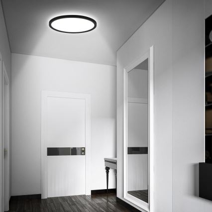 Briloner - LED-Badezimmer-Deckenleuchte mit Sensor MOVE LED/18W/230V IP44 Ø 29 cm weiß