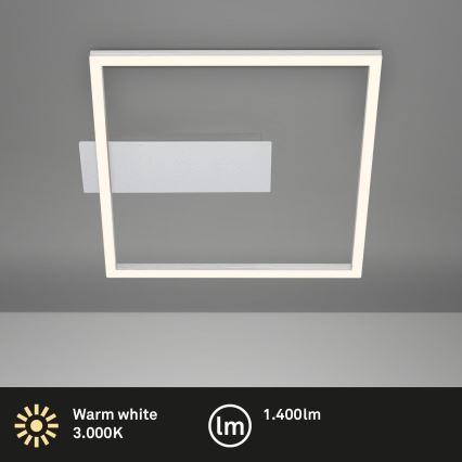 Briloner - LED-Deckenleuchte FRAME LED/14W/230V 3000K 30x32 cm mattchrom