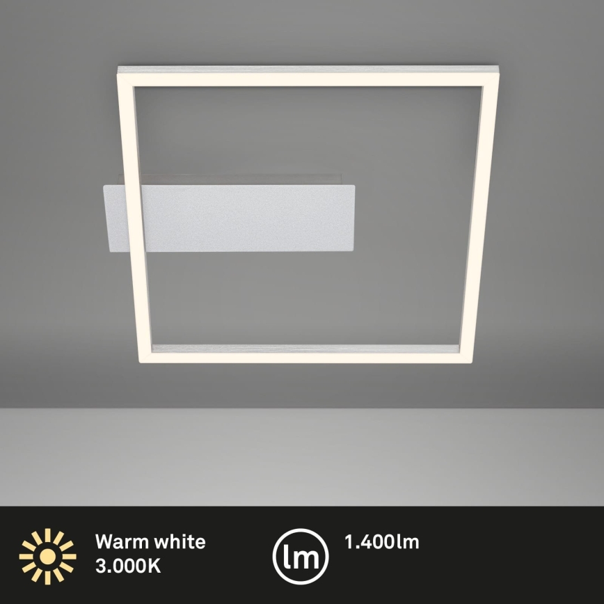 Briloner - LED-Deckenleuchte FRAME LED/14W/230V 3000K 30x32 cm mattchrom