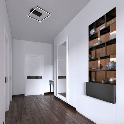 Briloner - LED Deckenleuchte FRAME LED/14W/230V 3000K 30x32 cm schwarz