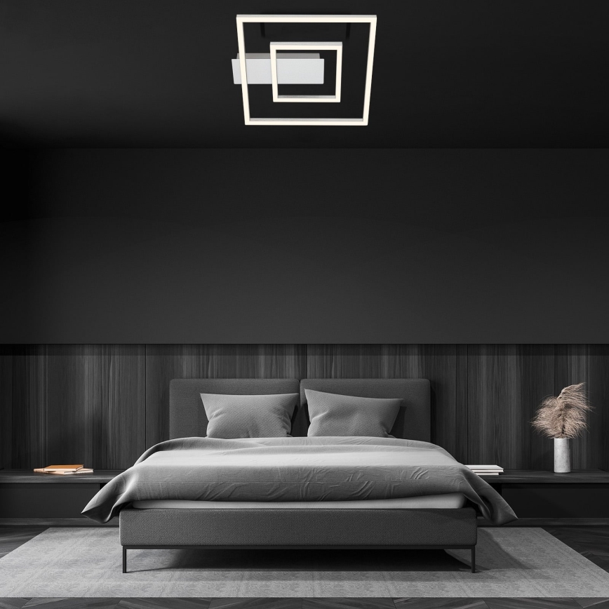Briloner - LED-Deckenleuchte FRAME LED/22W/230V 3000K 30x32 cm matt-chrom