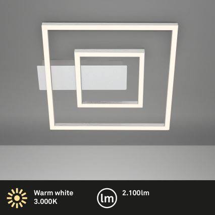 Briloner - LED-Deckenleuchte FRAME LED/22W/230V 3000K 30x32 cm matt-chrom