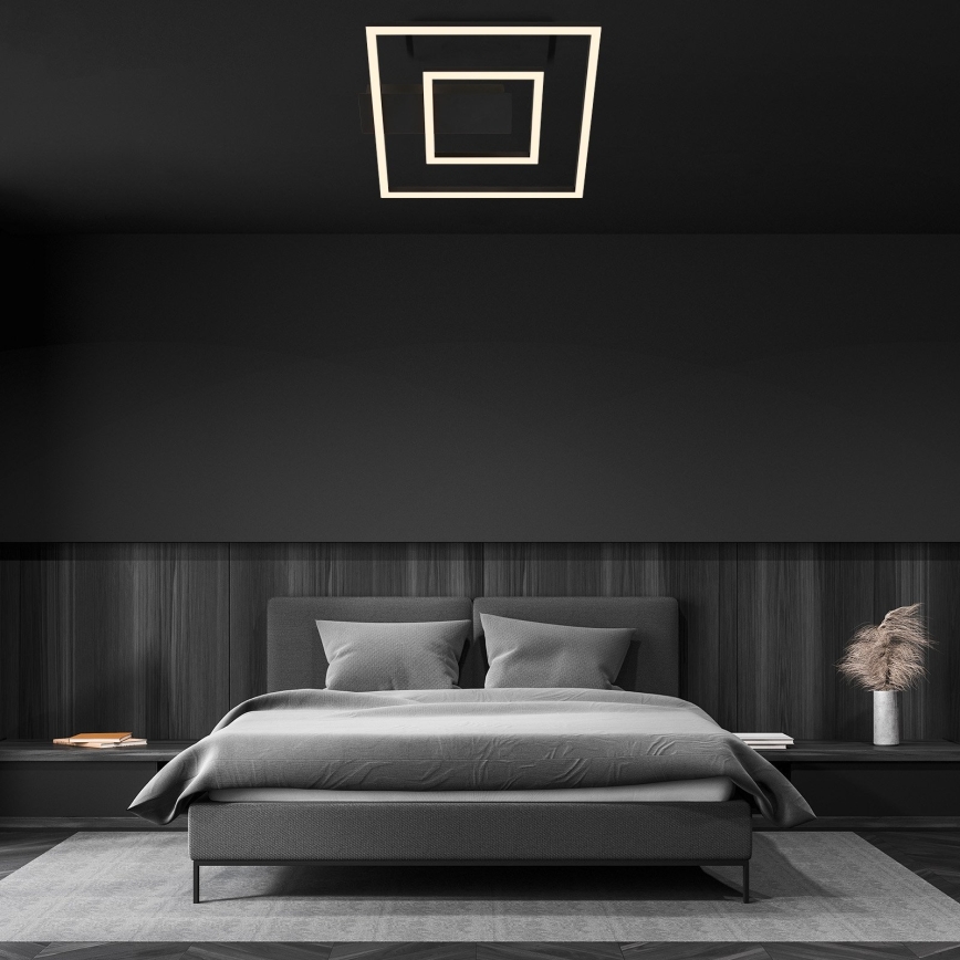 Briloner - LED Deckenleuchte FRAME LED/22W/230V 3000K 30x32 cm schwarz