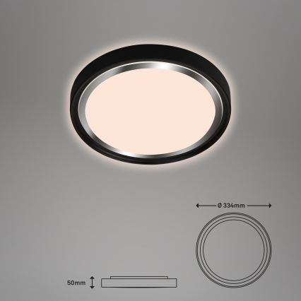 Briloner - LED-Deckenleuchte KAHIKO LED/15W/230V schwarz