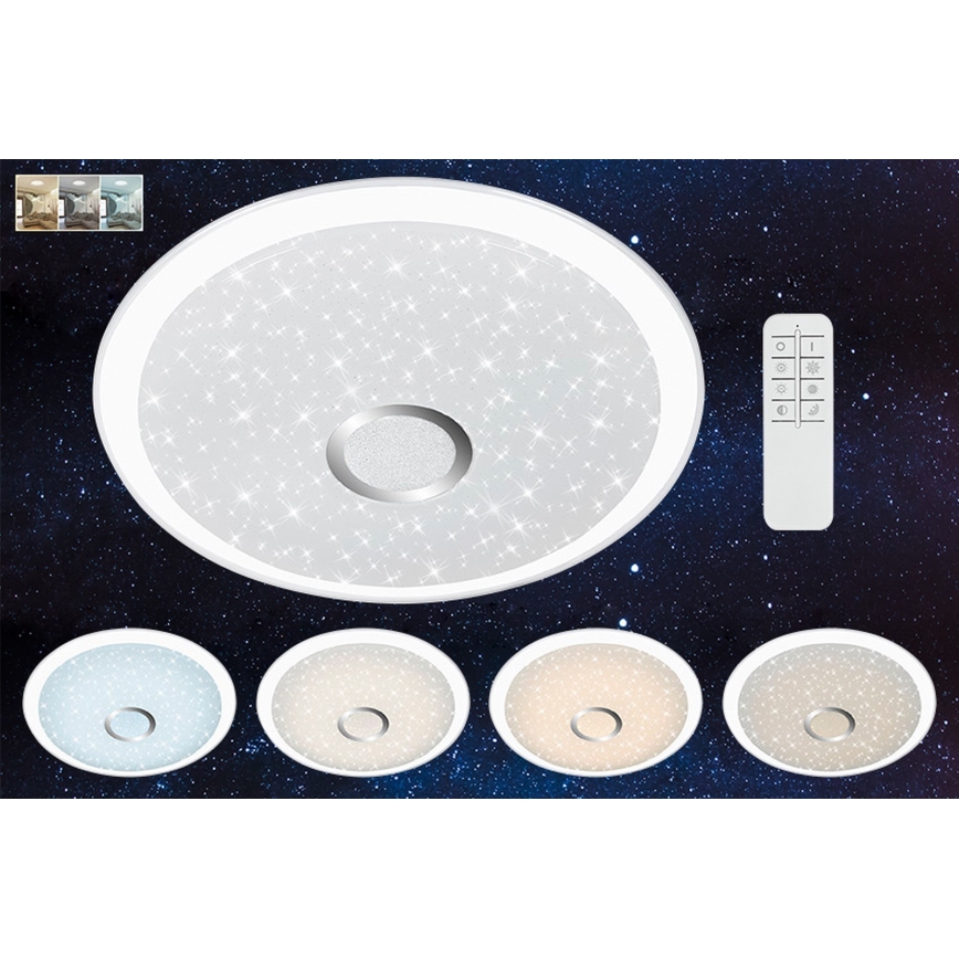 Briloner 3399-016 - LED Dimmbare Deckenleuchte LED/24W/230V 3000K-65000K + Fernbedienung