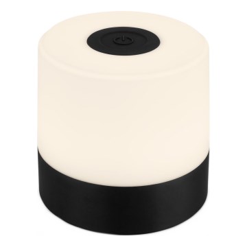 Briloner - LED-dimmbare, wiederaufladbare Touch-Tischleuchte für den Außenbereich LED/2W/5V 2700K IP44 1200 mAh schwarz
