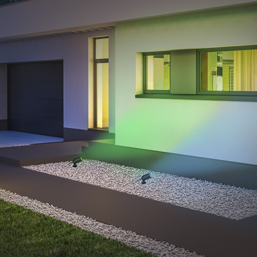 Briloner - LED RGBW dimmbare Außenleuchte LED/4,4W/230V 2700/4000/6500K IP44 Wi-Fi Tuya