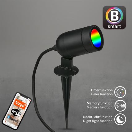 Briloner - LED RGBW dimmbare Außenleuchte LED/4,4W/230V 2700/4000/6500K IP44 Wi-Fi Tuya