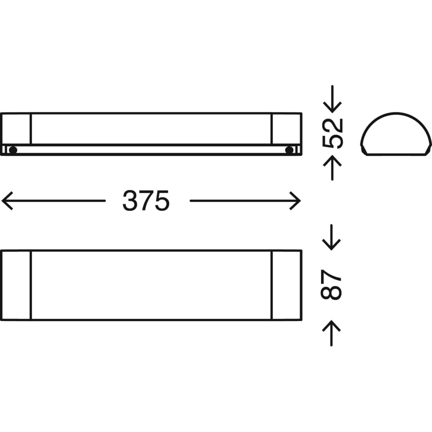 Briloner - LED-Spiegelleuchte für das Badezimmer LED/8W/230V 4000K IP44 37,5 cm mattchrom