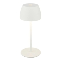 Briloner  - MINI LED-Tischlampe für den Außenbereich, dimmbar, wiederaufladbar, mit Touch-Bedienung, LED/2,5W/5V IP44 1800 mAh, weiß