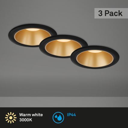 Briloner - SET 3x LED-Deckenleuchte für das Badezimmer LED/4,9W/230V IP44