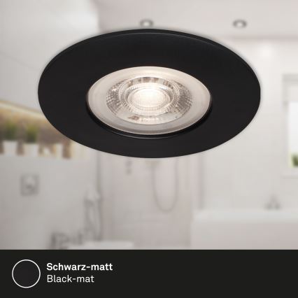 Briloner - SET 3x LED-Deckenleuchte für das Badezimmer LED/4,9W/230V IP44 schwarz