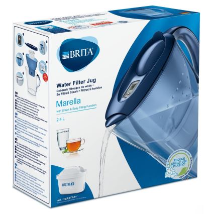 Brita - Filter-Wasserkocher Marella 2,4 l blau + 1 Filter