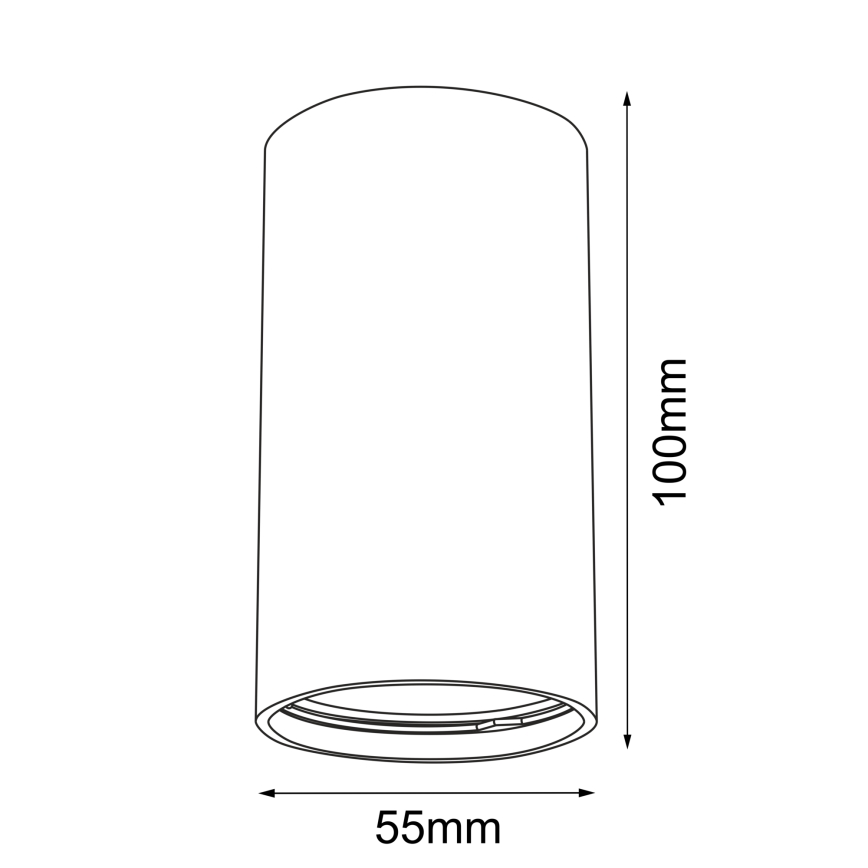 Brosline - Spotleuchte 1xGU10/10W/230V weiß