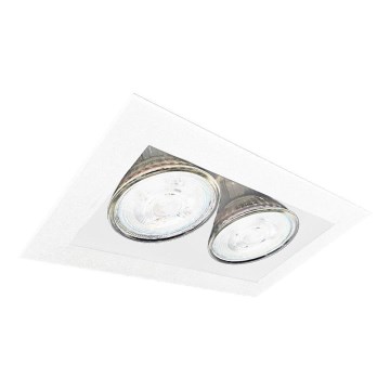 Brosline - Einbauleuchte 2xGU10/10W/230V weiß