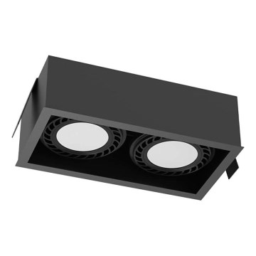 Brosline - Einbauleuchte 2xGU10/18W/230V schwarz