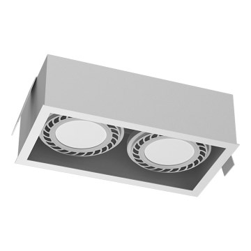 Brosline - Einbaustrahler 2xGU10/18W/230V weiß