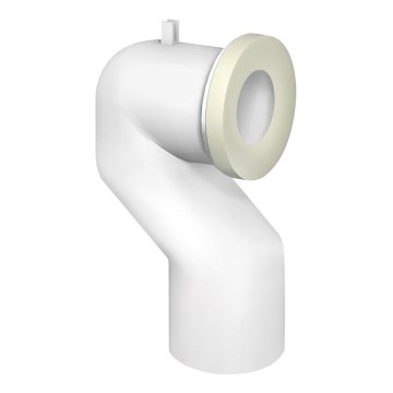 Bruckner - 90°-Toilettenschüssel-Anschluss Offset 11 cm weiß