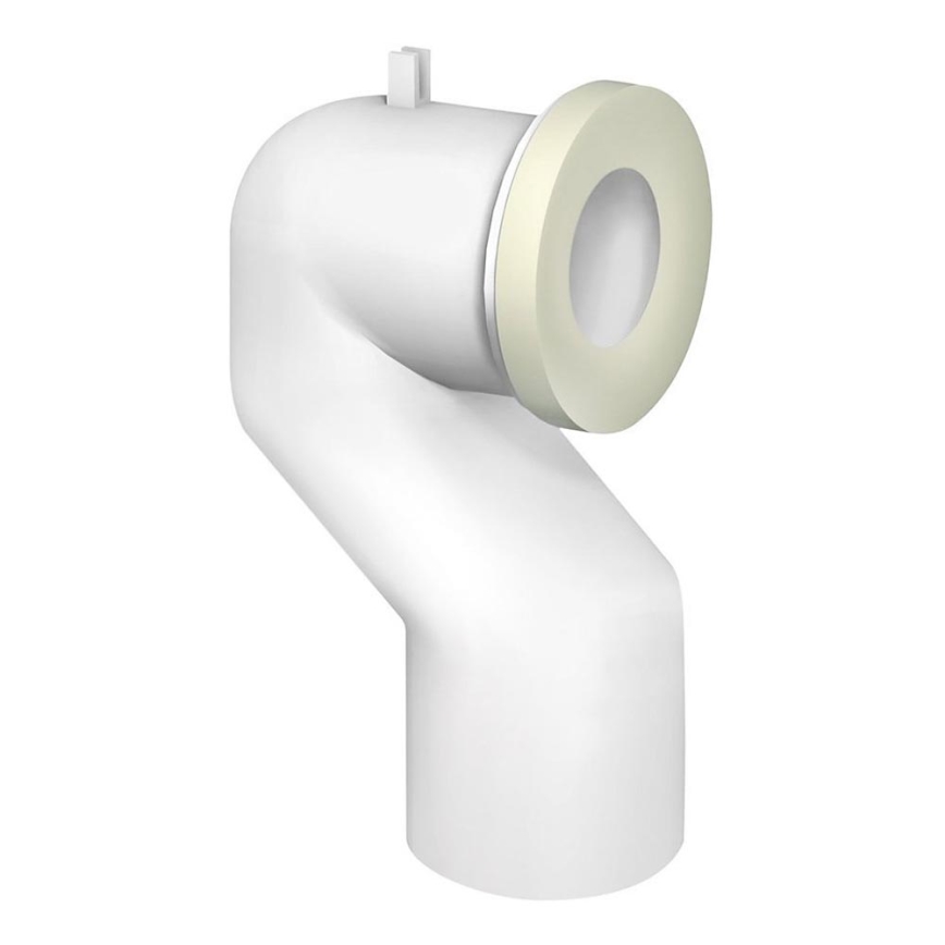 Bruckner - 90°-Toilettenschüssel-Anschluss Offset 11 cm weiß