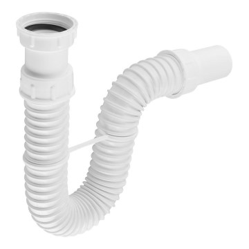 Bruckner - Flexibler Siphon DN40 weiß
