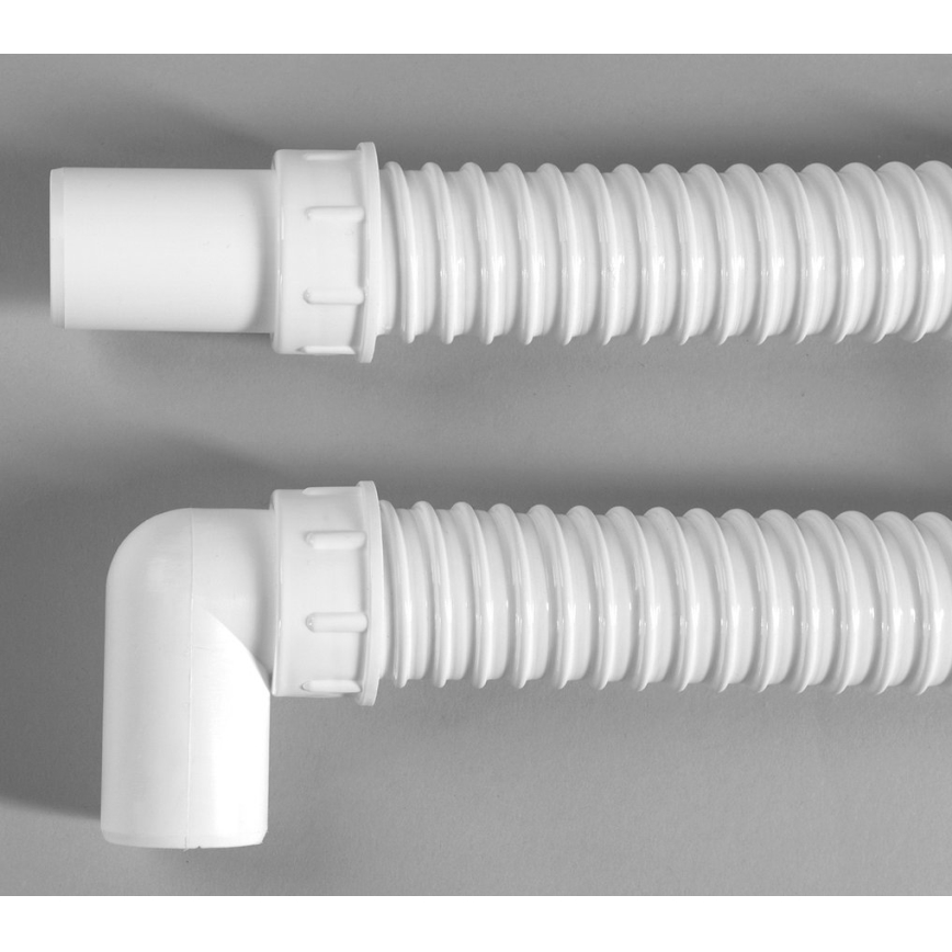 Bruckner - Flexibles Verbindungsrohr Bogen 80 cm weiß