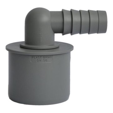 Bruckner - Schlauchanschluss Ende Ecke DN50 19-21 mm grau