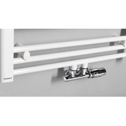Bruckner - Thermostatisches Verbindungsset für Mittelanschluss WICHER glänzendes Chrom