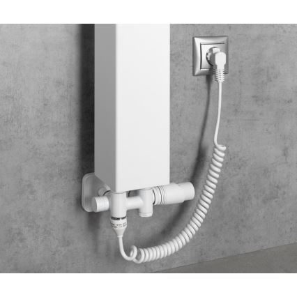 Bruckner - Thermostatisches Verbindungsset für Mittelanschluss WICHER COMBI weiß
