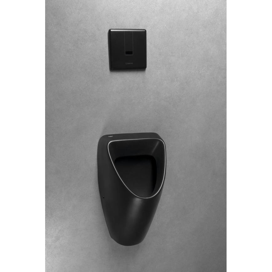 Bruckner - Urinal SCHWARN Zulauf hinten, Ablauf hinten Keramik/matt schwarz