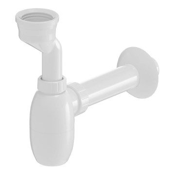 Bruckner - Urinal-Siphon mit Manschette DN40 weiß