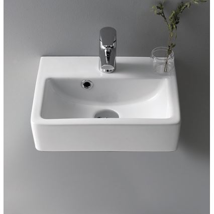 Bruckner - Waschbecken NOAM 37,5x28 cm Keramik/weiß