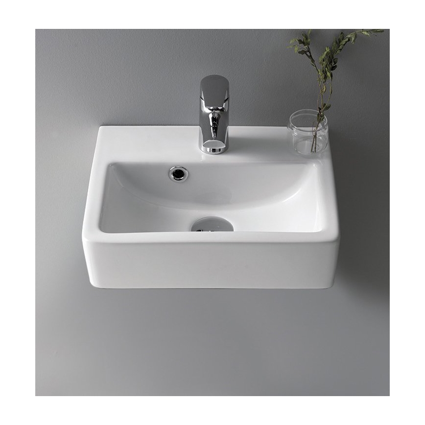 Bruckner - Waschbecken NOAM 37,5x28 cm Keramik/weiß