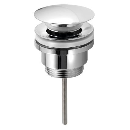 Bruckner - Waschbeckenablauf ohne Überlauf CLICK-CLACK d 6,4 cm glänzendes Chrom