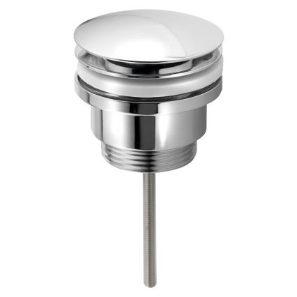 Bruckner - Waschbeckenablauf ohne Überlauf CLICK-CLACK d 6,4 cm glänzendes Chrom