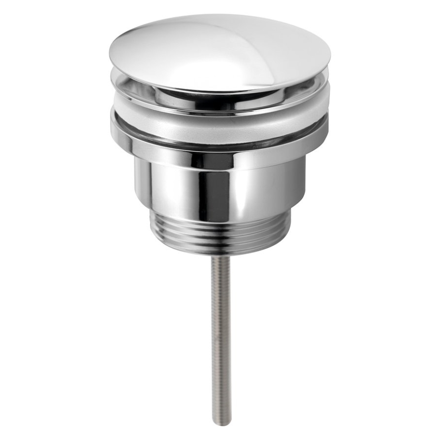 Bruckner - Waschbeckenablauf ohne Überlauf CLICK-CLACK d 6,4 cm glänzendes Chrom