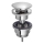 Bruckner - Waschbeckenablauf ohne Überlauf CLICK-CLACK d 6,4 cm glänzendes Chrom
