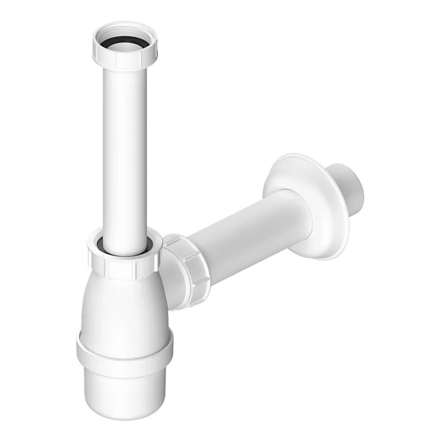 Bruckner - Waschbeckensiphon DN40 weiß