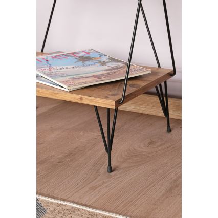 Bücherregal BALABAN 165x48 cm braun/schwarz