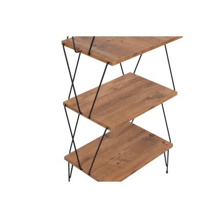 Bücherregal BALABAN 165x48 cm braun/schwarz