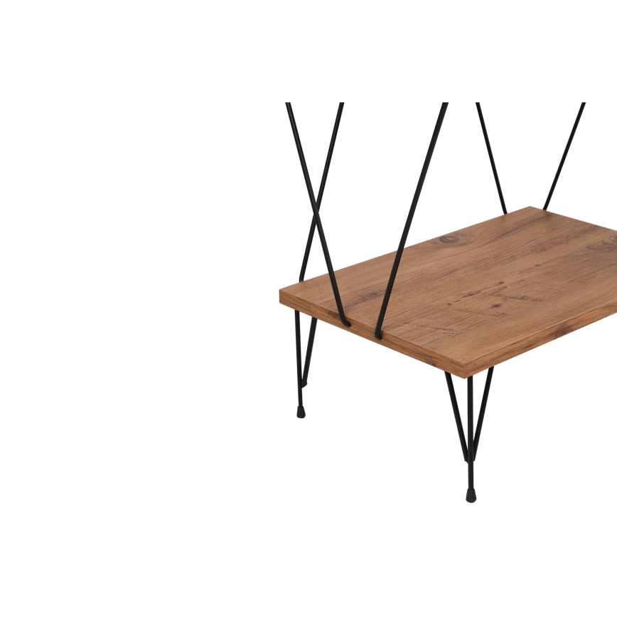 Bücherregal BALABAN 165x48 cm braun/schwarz