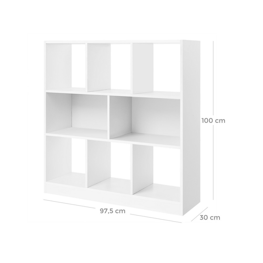 Bücherregal DOVARO weiß
